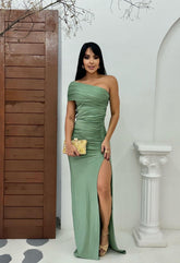 Vestido Longo Sabrina Verde Menta