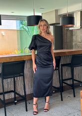 Vestido Midi Renata Preto